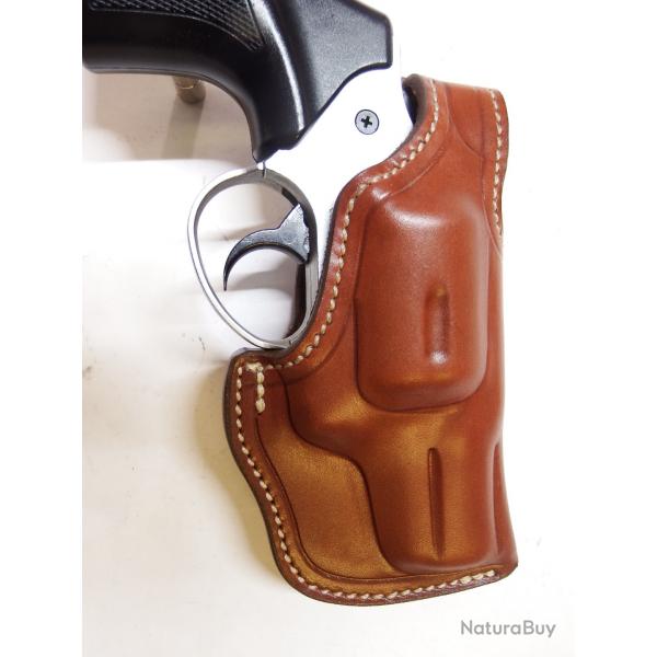 ETUI CUIR "COMBAT" pour Rvolver 2p (entreprise artisanale franaise )
