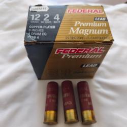 1 boîte neuve fédéral magnum cal12 56gr num4