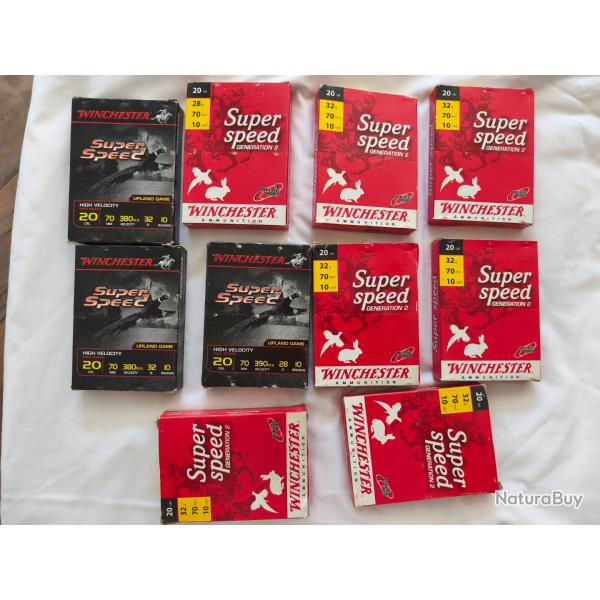 1 sans prix de rserve 100 winchester super speed calibre 20