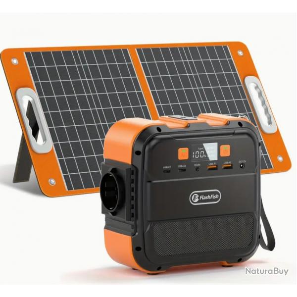 Groupe lectrogne portable 98 Wh ET PANNEAU SOLAIRE