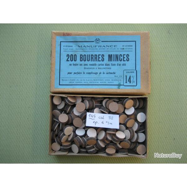 145 rondelles de complment cal 32 (14 mm) paisseur 6 mm dans sa boite d'origine Manufrance