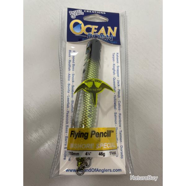 !! OPE -70% !! LEURRE OCAN BORN FLYING PENCILL COL GBK