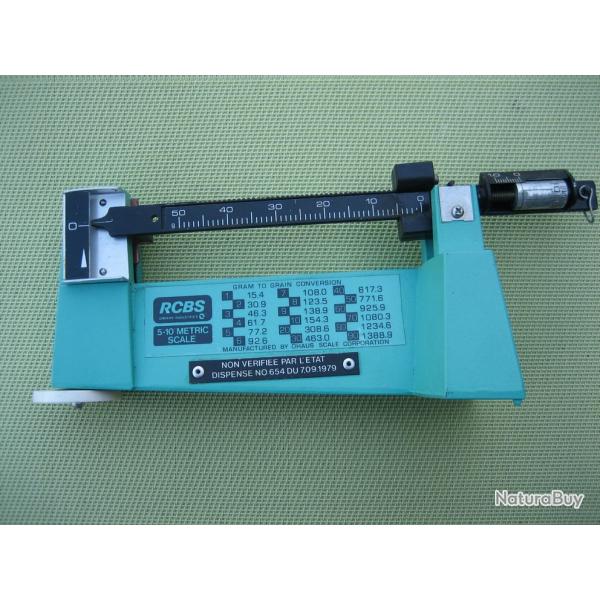 Balance  RCBS  5-10 Metric  scale  en  grains  et   grammes