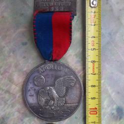médaille collection 48 grs apollo 11 Armstrong,Collins,Aldrin 1969