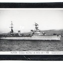 CPA - Marine Militaire - PLUTON CROISEUR Mouilleur de Mines 22-11--1933  N°3548