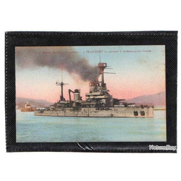 CPA - Marine Militaire Franaise  - " JEAN- BART" Cuirasse a turbines,23.000 tonne  N3555