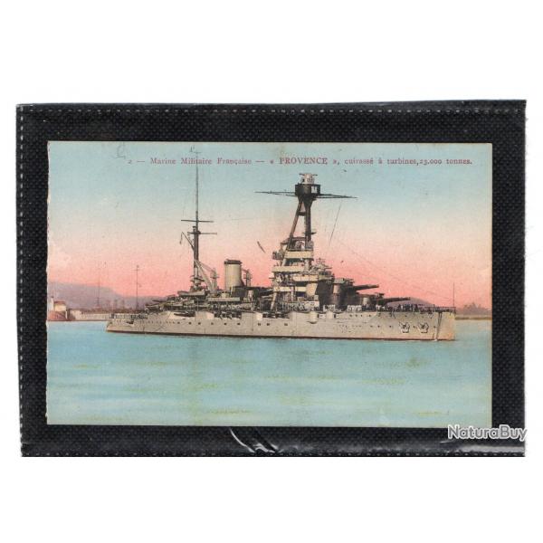 CPA - Marine Militaire Franaise  - " PROVENCE " Cuirasse a turbines,23.000 tonnes  N3554