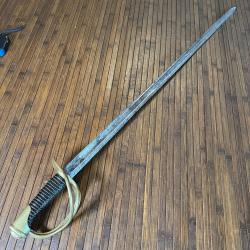 SABRE 1822 DE CAVALERIE FRANÇAISE CHATELLERAULT GARDE MATRICULÉE ET POINÇONNÉ