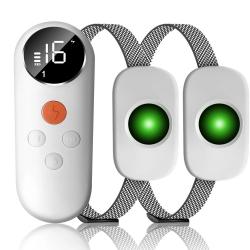 2x Colliers Dressage Intelligent pour Chien 3 Modes  Étanche Télécommande Rechargeable Blanc