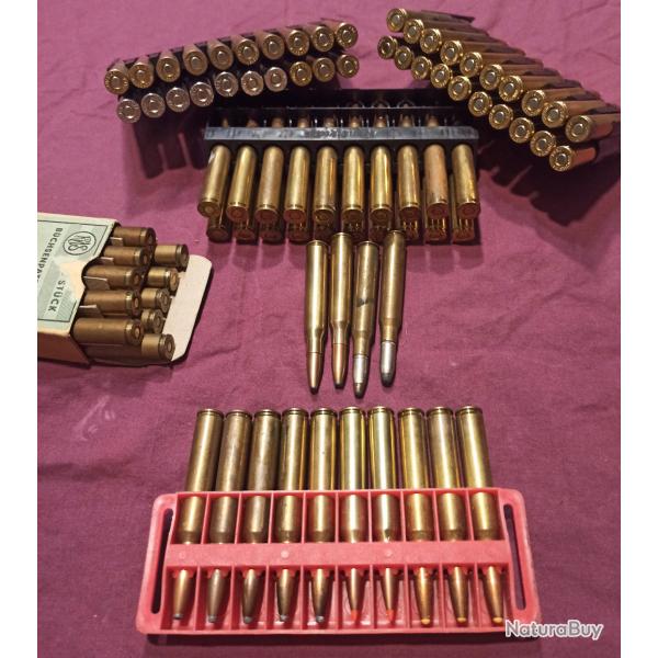 84 Munitions de 7x64 diverses et varies tat de cartouchierre appte au tir!