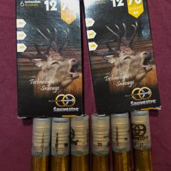 18 Balles Saivestre cal12/70 plomb Trois boites... (bon il me menque un emballage carton)