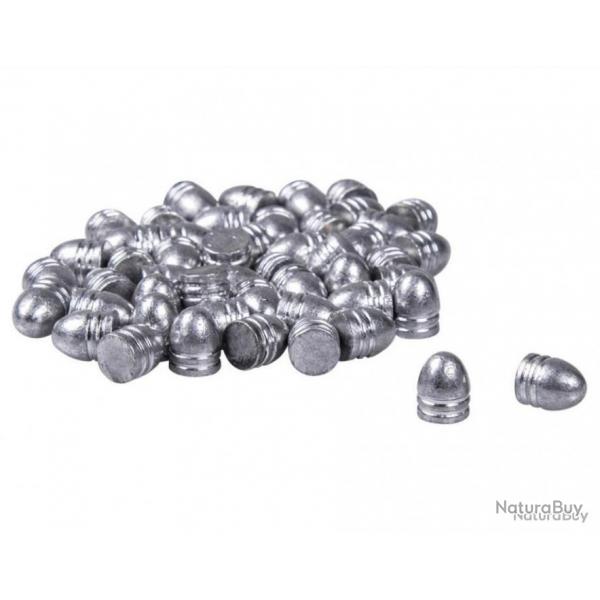 25 balles ogivales, pour calibre .44, diamtre .454, 200 grains  ( 13g ), plomb pur