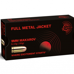 Boite de 50 munition  CAL. 9mm MAKAROV Geco 6.1G 95GR x50