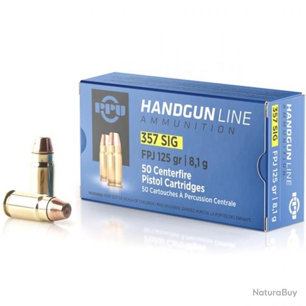 Boite munition PPU/Partizan 357 SIG FPJ 125gr 8.1g x50