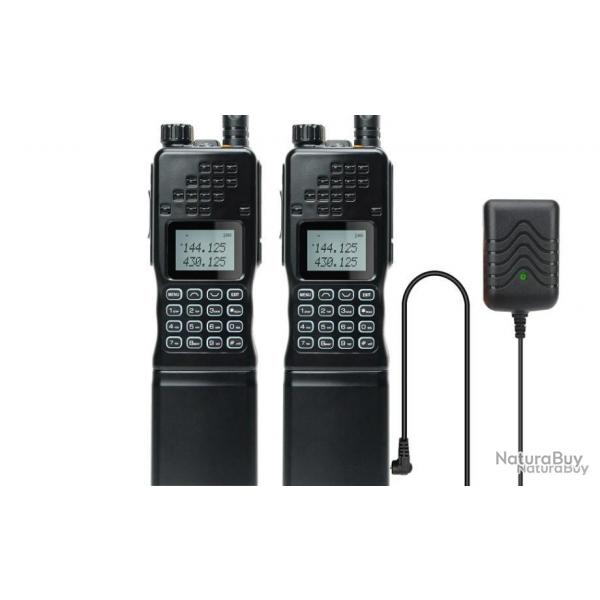 2x TALKIES-WALKIES BAOFENG AR-152 - BI-BANDES VHF/UHF - NOIR - LIVRAISON GRATUITE