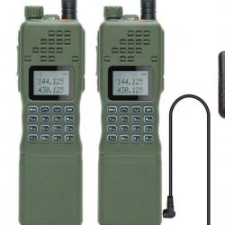2x TALKIES-WALKIES BAOFENG AR-152 - BI-BANDES VHF/UHF - VERT - LIVRAISON GRATUITE