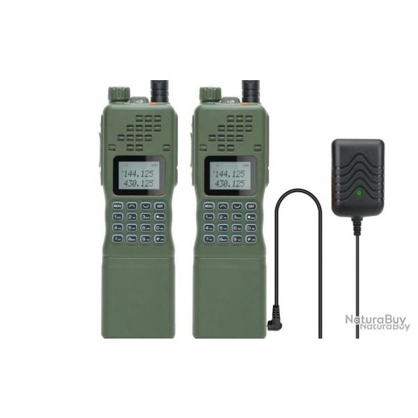 2x TALKIES-WALKIES BAOFENG AR-152 - BI-BANDES VHF/UHF - VERT - LIVRAISON GRATUITE