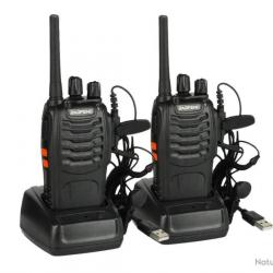 2x TALKIES-WALKIES BAOFENG BF-88E - LIVRAISON GRATUITE