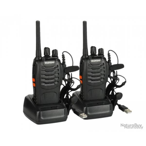 2x TALKIES-WALKIES BAOFENG BF-88E - LIVRAISON GRATUITE