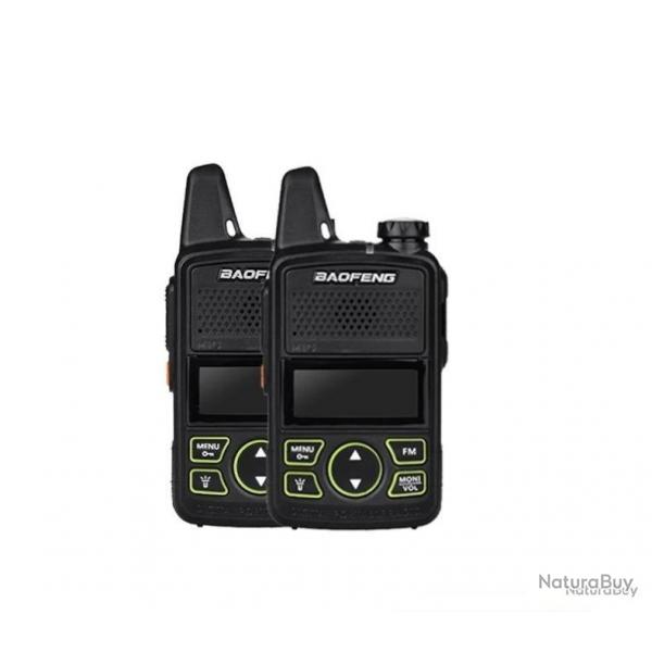 2x TALKIES-WALKIES BAOFENG BF-T1 - LIVRAISON GRATUITE