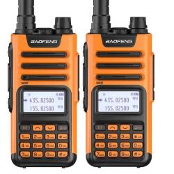 2x TALKIES-WALKIES BAOFENG UV-13 PRO V2 - ORANGE - LIVRAISON GRATUITE