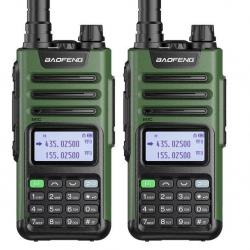 2x TALKIES-WALKIES BAOFENG UV-13 PRO V2 - VERT - LIVRAISON GRATUITE
