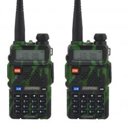 2x TALKIES-WALKIES BAOFENG UV-5R - CAMOUFLAGE - LIVRAISON GRATUITE