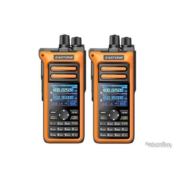2x TALKIES-WALKIES ZASTONE M10 - ORANGE - LIVRAISON GRATUITE