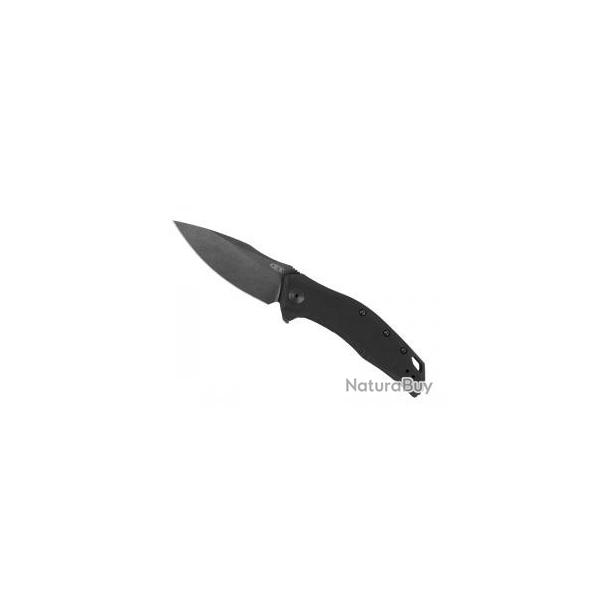 Couteau Zero tolrance knives 0357BW lame acier CPM-20CV finition  blackwash  avec  flipper 
