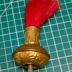 MARMOUSET POUR CASQUE D'OFFICIER DE CUIRASSIER MOD 1874, Doré