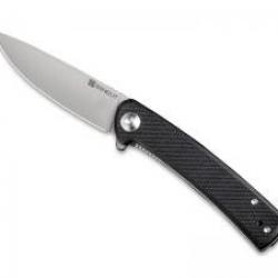 Couteau Sencut NECHES lame acier 10Cr15CoMoV satiné avec « flipper » + pochette noir