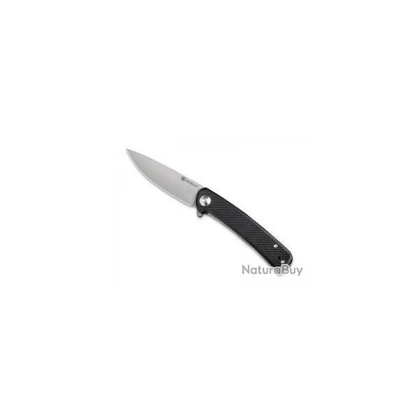 Couteau Sencut NECHES lame acier 10Cr15CoMoV satin avec  flipper  + pochette noir