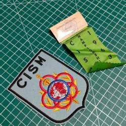 PATCH ET BADGE 1963 CISM COMITE INTERNATIONAL SPORT MILITAIRE