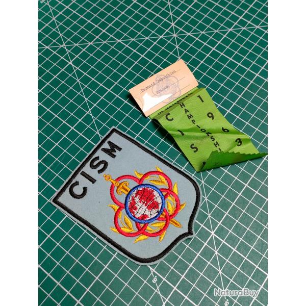 PATCH ET BADGE 1963 CISM COMITE INTERNATIONAL SPORT MILITAIRE