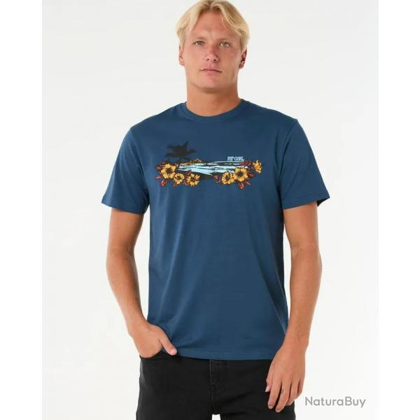 Tee Shirt en Coton Rip Curl SURF PARADISE TEE Bleu