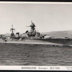 CPA - Marine Militaire - MARSEILLAISE CROISEUR 28-7-1941 N&deg;3571