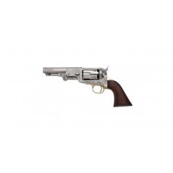 Revolver à Poudre Noire Pietta 1851 Navy Yank Sheriff Us Marshal Acier Poli "YAUM36" cal.36