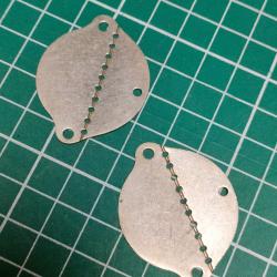 LOT DE 2 PLAQUES MATRICULES VIERGES MOD 18