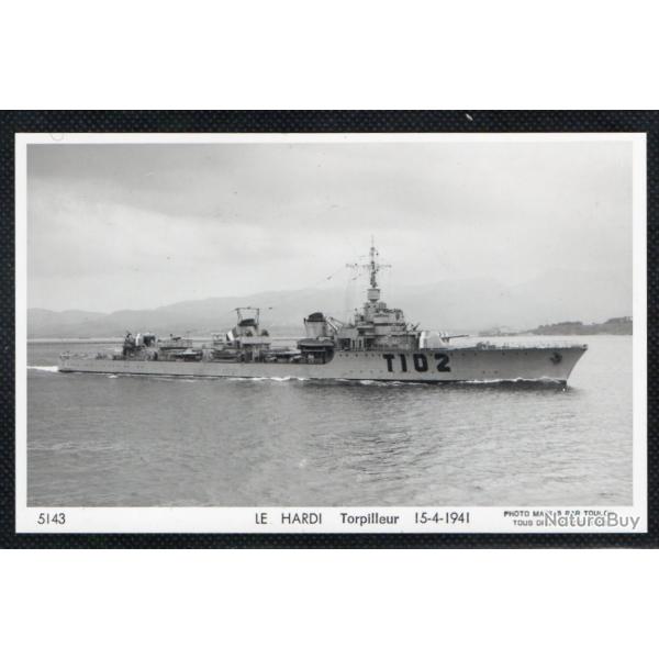 CPA - Marine Militaire - LE HARDI TORPILLEUR 15-4-1941 N1489