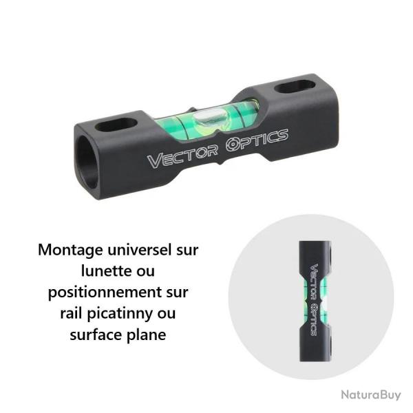 Niveau  bulle tactique Vector optics pour montage sur lunette de tir