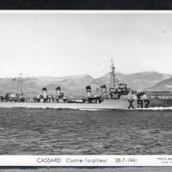 CPA - Marine Militaire - CASSARD CONTRE-TORPILLEUR 28-7-1941 N°3576