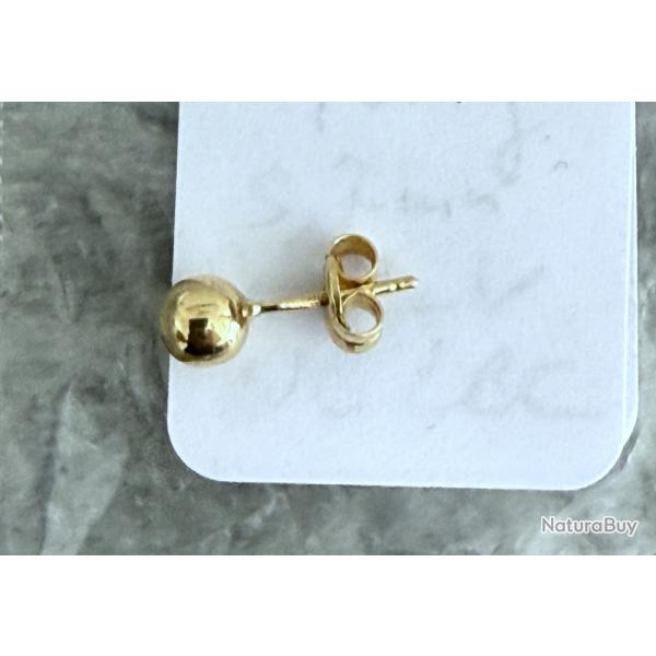 Unique boucle d'oreilles - cocktail - or massif 18 carats - clou