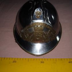 UN ANCIEN CASQUE DE POMPIER de la VILLE D'ORCHIES COMPLET en Bon Etat Voir PHOTOS