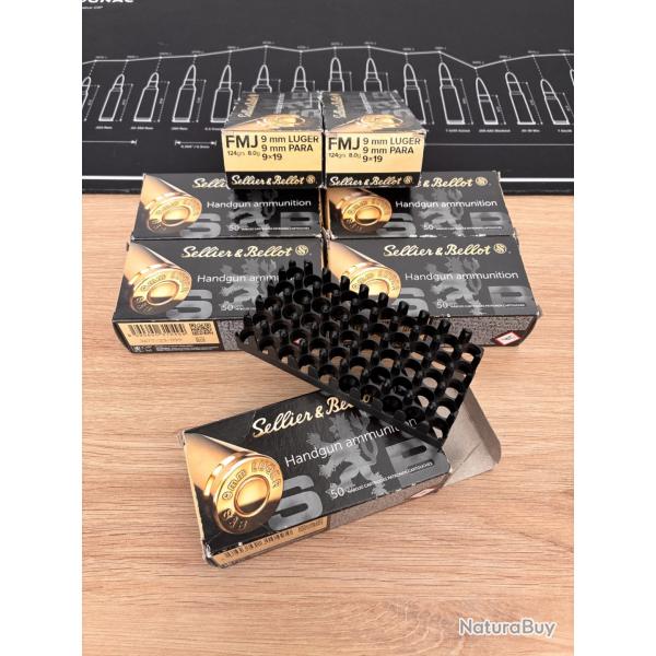 2me Lot de botes vides 9mm (9x19)