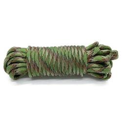 PARACORDE 550 - 7 BRINS - CAMO VERTE - 30 MÈTRES - LIVRAISON GRATUITE