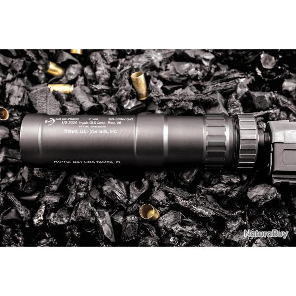 SILENCIEUX B&T IMPULS-OLS 9X19 - Compact - 13.5x100LH ou 1/2x28 1/2X28TPI