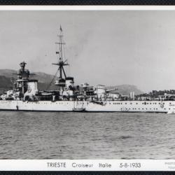 CPA - Marine Militaire - TRIESTE CROISEUR ITALIE 5-8-1933 N°3582