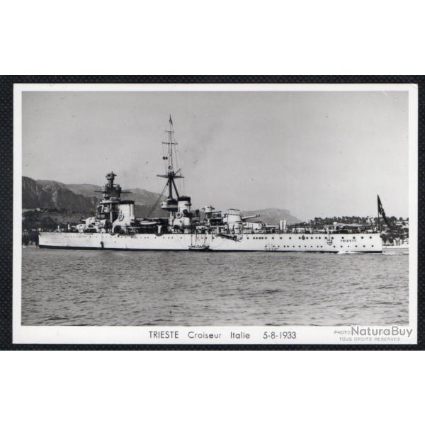 CPA - Marine Militaire - TRIESTE CROISEUR ITALIE 5-8-1933 N3582