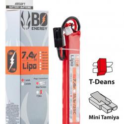 1 stick batterie Lipo 2S 7.4V 1300mAh 25C Mini Tamyia