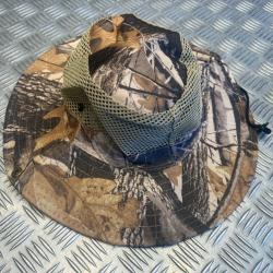 Chapeau camouflage protection solaire maille respirante militaire peche randonnée chasse camping